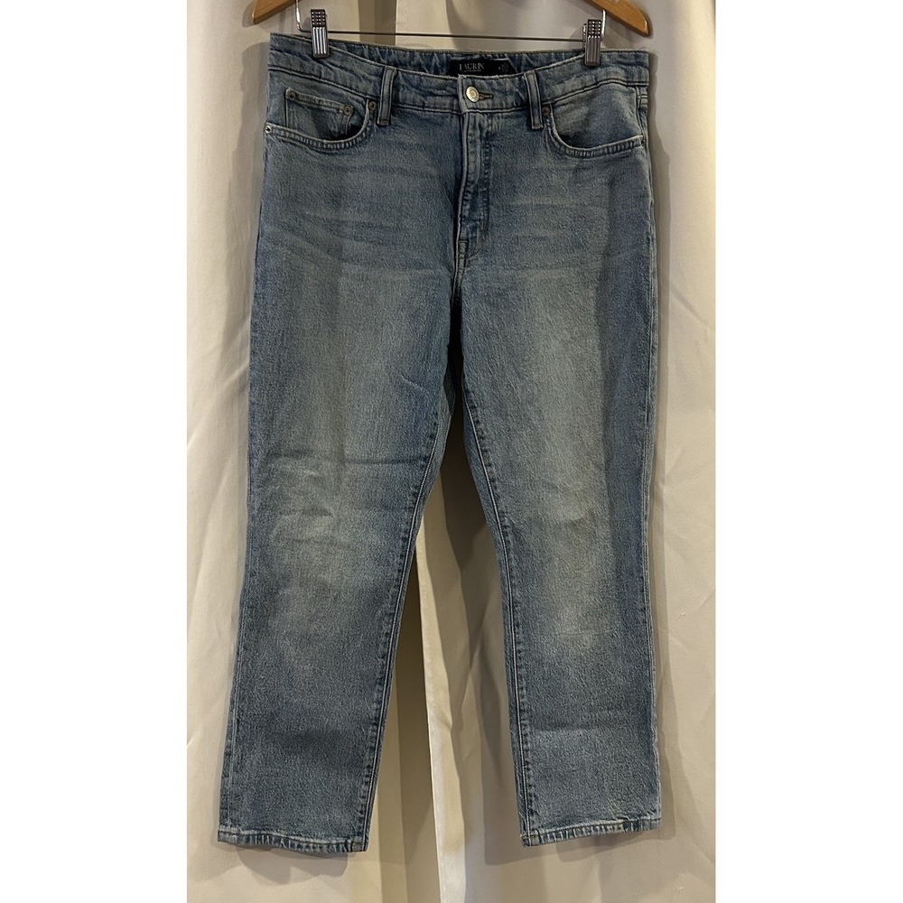 LAUREN Ralph Lauren Jeans Women 12 Blue Stretch Straight LRL Classic Denim